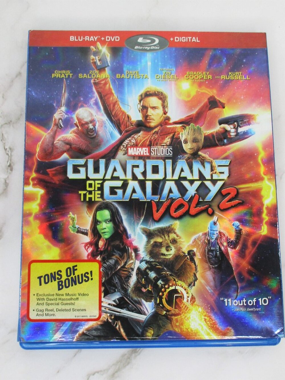 Guardian of the Galaxy Vol 2 (Blu-Ray DVD 2017) Marvel Superheroes Movie